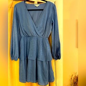 Blue Lauren Conrad mini dress. Worn once-like new!